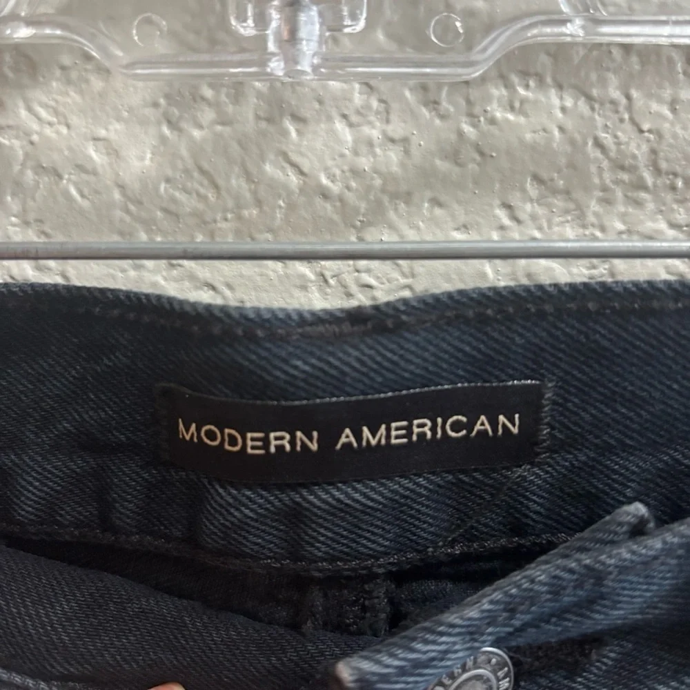 Modern American Classic Black Denim Skirt - Picture 2 of 3